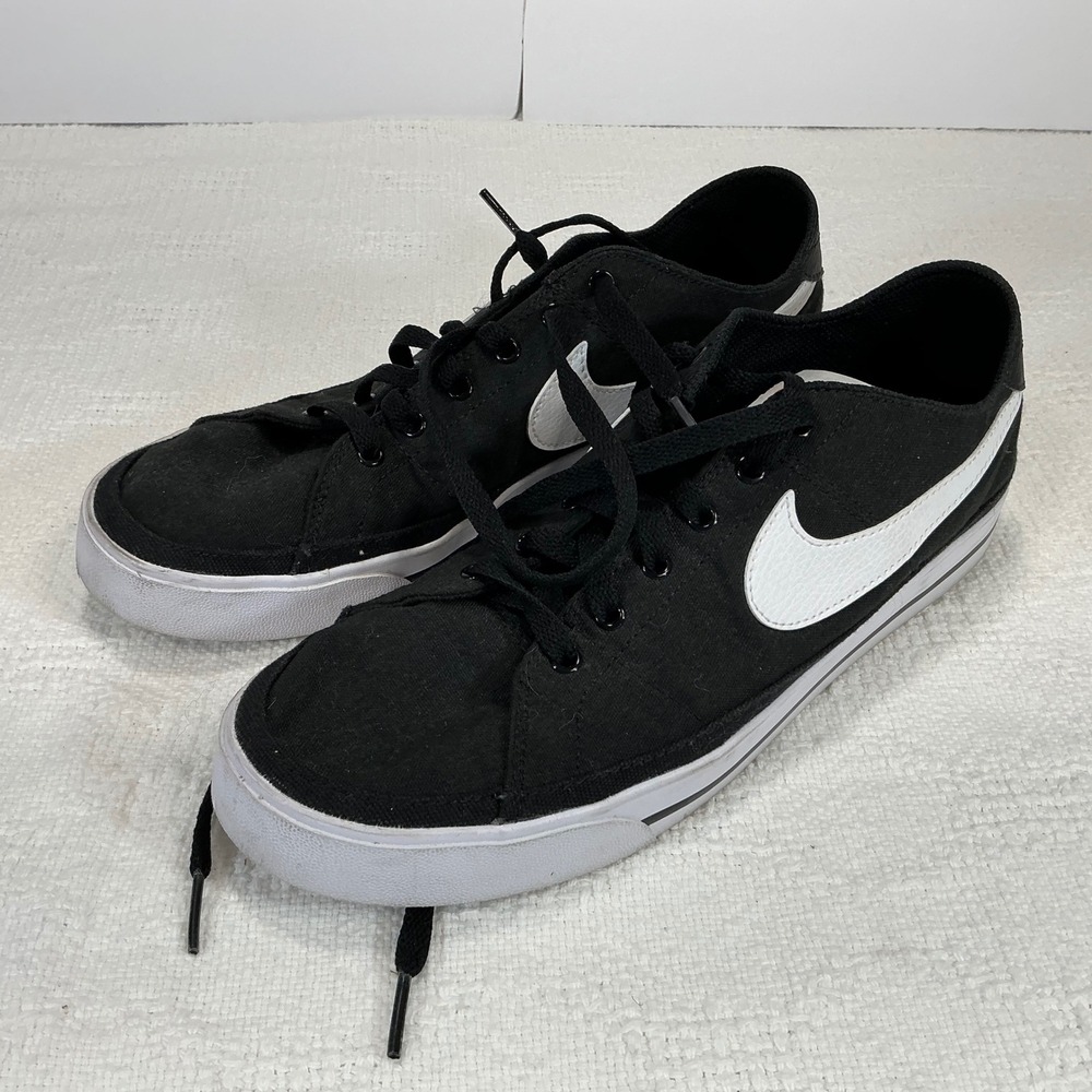 Nike SB Canvas‎ Mens Black White Skate Shoes Sneakers Size 10 CW6539 002 - Picture 5 of 10